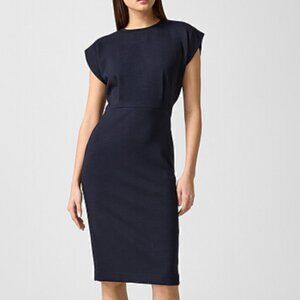*Judith & Charles Elegant Navy Midi Dress Cap Sleeves Sz 4